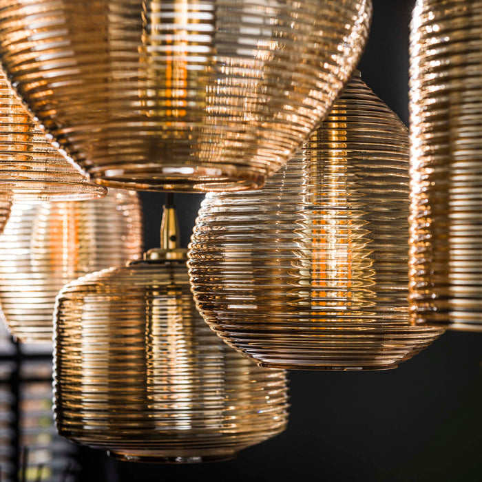 Hanglamp Stripe Horizontal 4+3L
