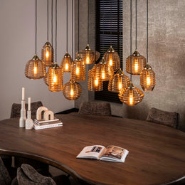 Hanglamp Rib Glass 15L