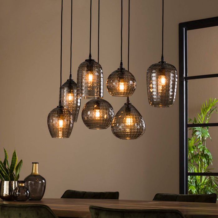 Hanglamp Hexagon 4+3L