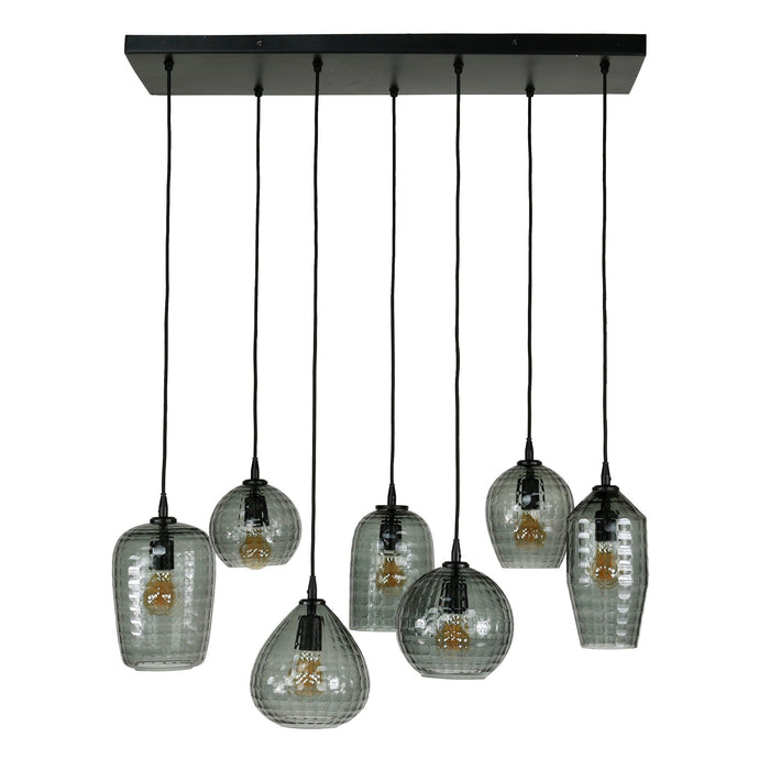 Hanglamp Hexagon 4+3L