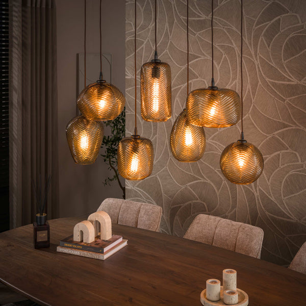 Hanglamp Chevron | Smoke Brown