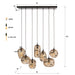 Hanglamp Chevron | Smoke Bruin
