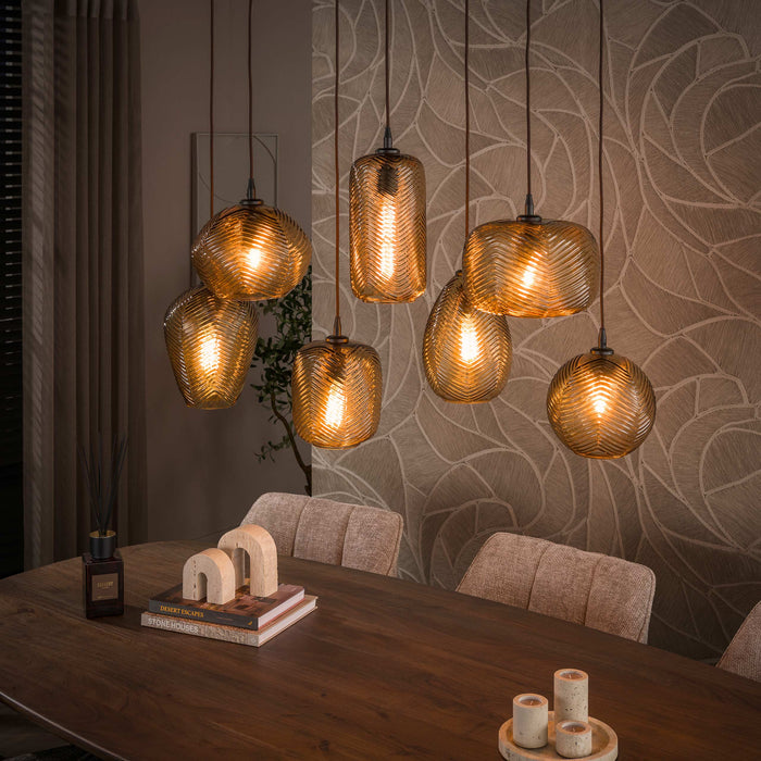 Hanglamp Chevron | Smoke Bruin