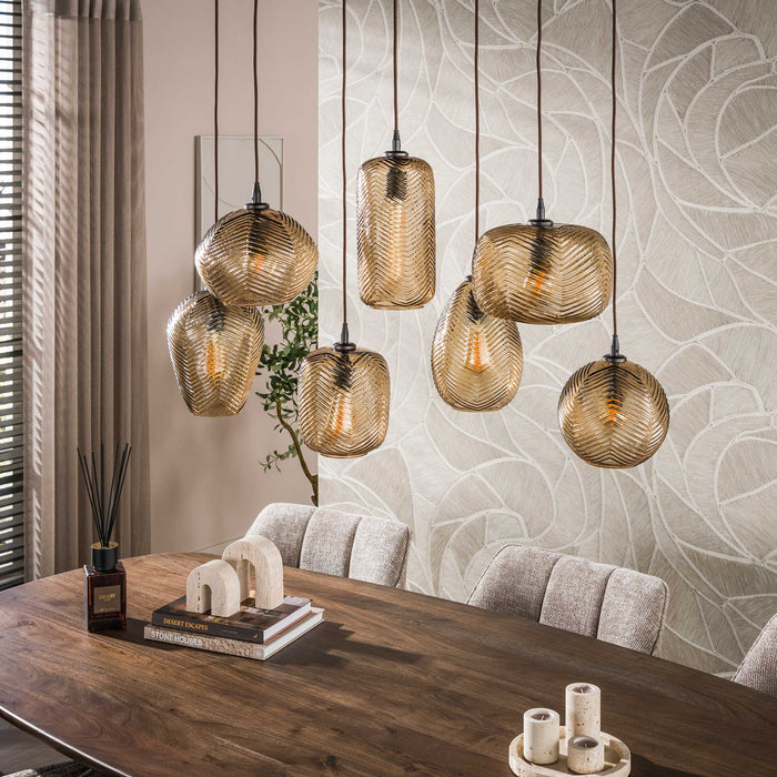 Hanglamp Chevron | Smoke Bruin