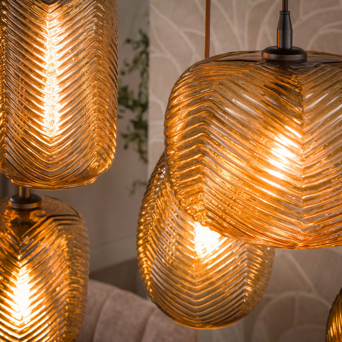 Hanglamp Chevron | Smoke Bruin