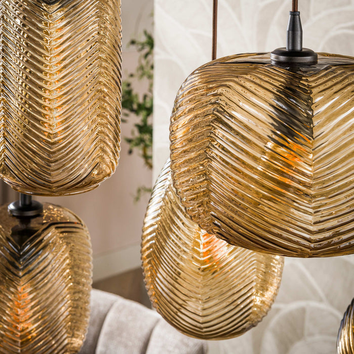 Hanglamp Chevron | Smoke Bruin
