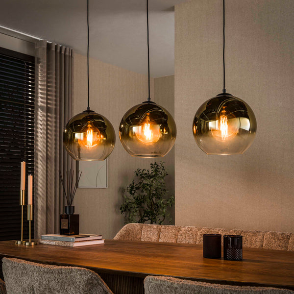 Hanglamp Bubble Shaded 3-lichts | Goud