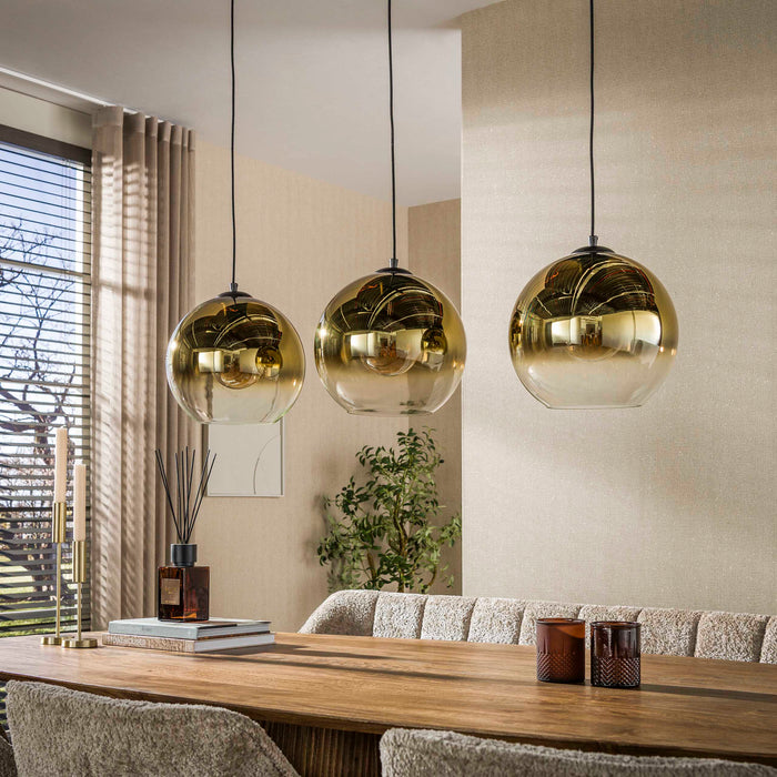 Hanglamp Bubble Shaded 3-lichts | Goud