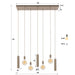 Hanglamp Senso 4+3-lichts | Beige