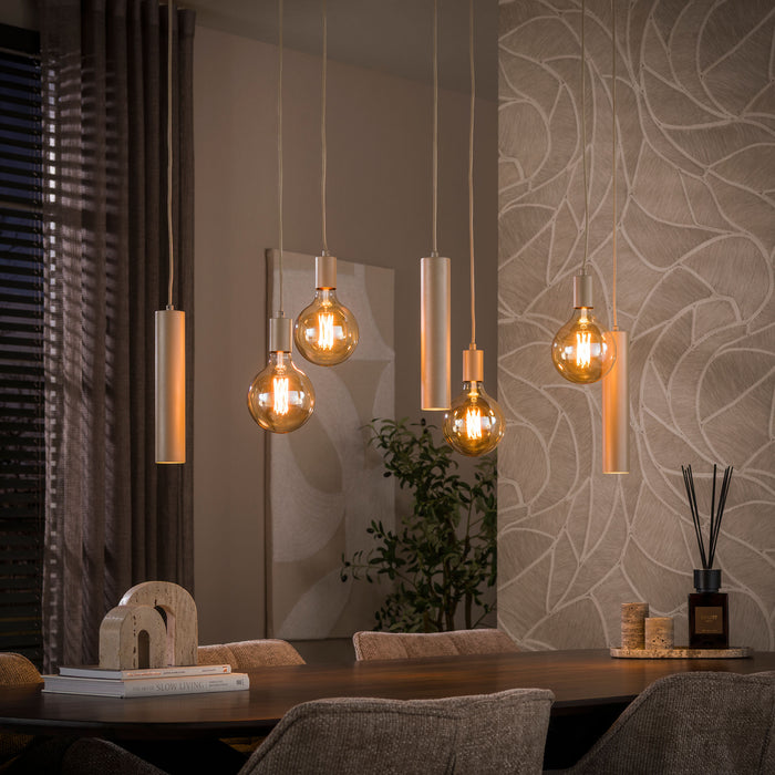 Hanglamp Senso 4+3-lichts | Beige