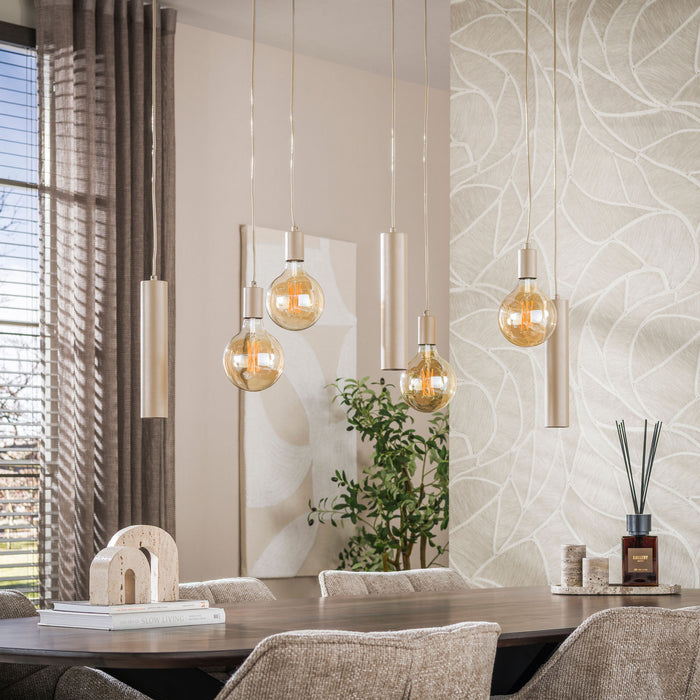 Hanglamp Senso 4+3-lichts | Beige