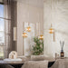 Hanglamp Senso 4+3-lichts | Beige