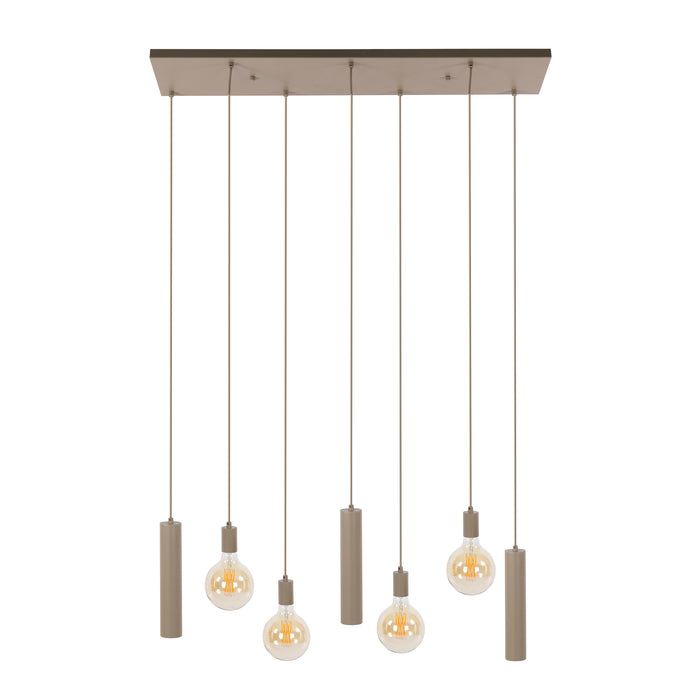 Hanglamp Senso 4+3-lichts | Beige
