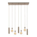 Hanglamp Senso 4+3-lichts | Beige
