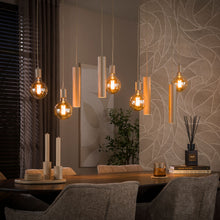 Hanglamp Senso 5+4-lichts | Beige