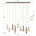 Hanglamp Senso 5+4-lichts | Beige