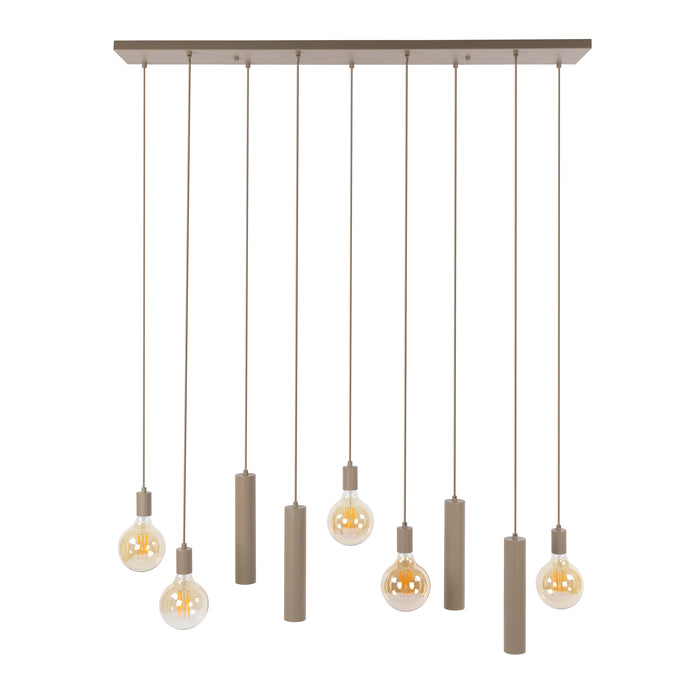 Hanglamp Senso 5+4-lichts | Beige
