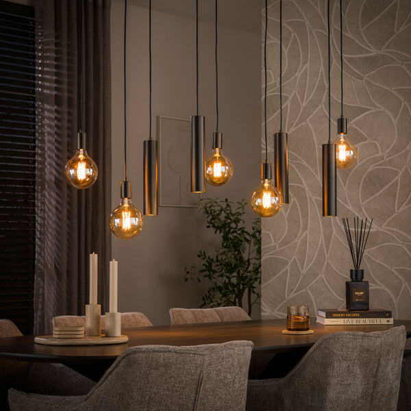 Hanglamp Senso 5+4-lichts | Sienna Brown