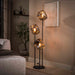 Vloerlamp Rock Getrapt 3-lichts | Chroom Glas