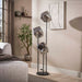 Vloerlamp Rock Getrapt 3-lichts | Chroom Glas