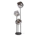 Vloerlamp Rock Getrapt 3-lichts | Chroom Glas