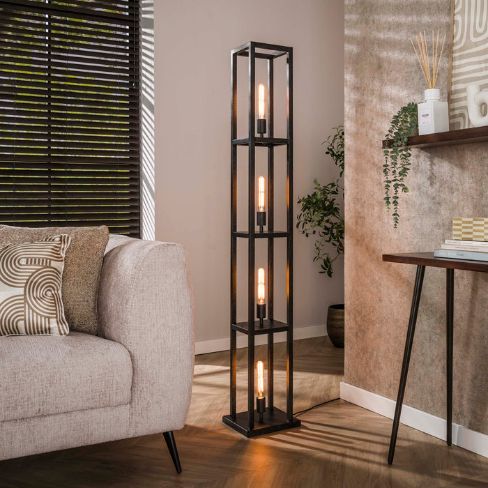 Vloerlamp Quadra | Beige 163cm