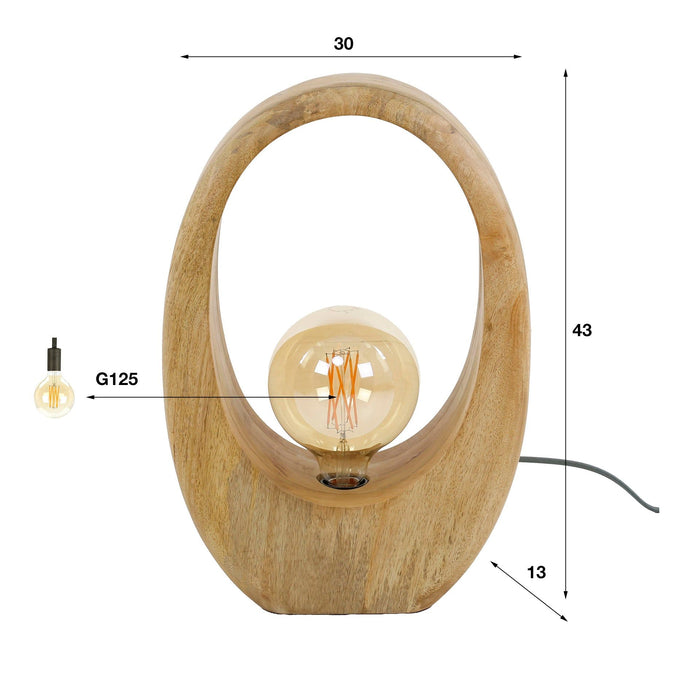 Tafellamp Arch Wood | 30cm