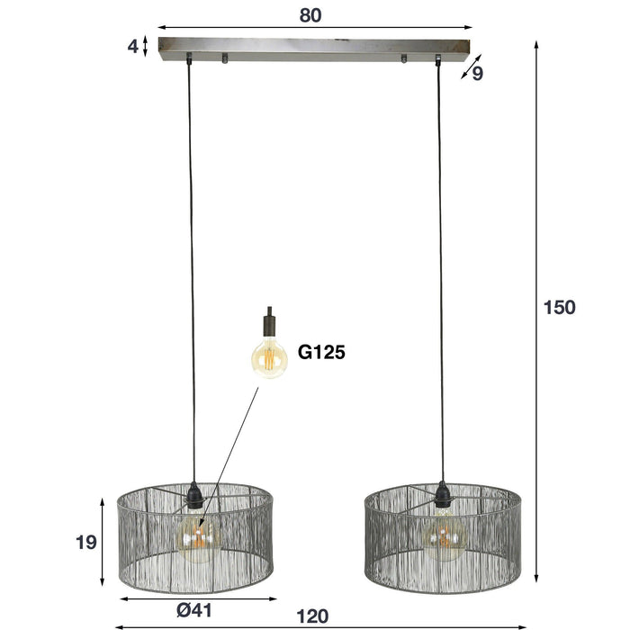 Hanglamp Stringshade 2L