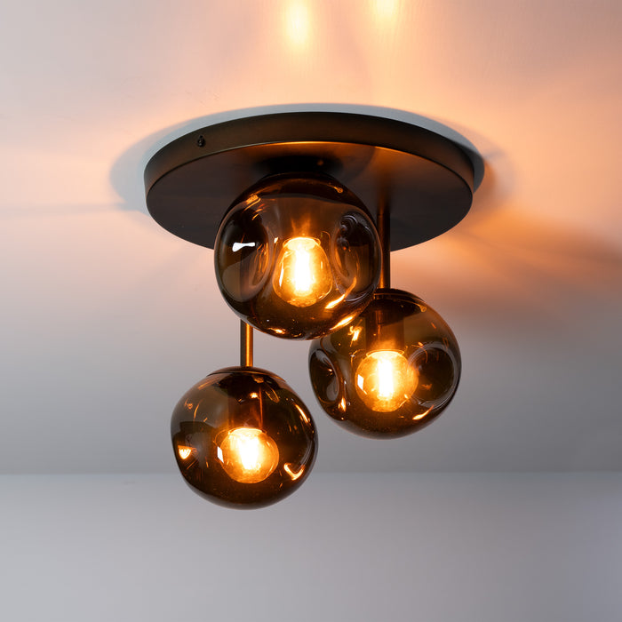 Plafondlamp Stellar 3-lichts | Sienna Bruin