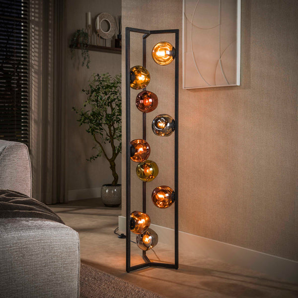 Vloerlamp Stellar 9-lichts | Zwart