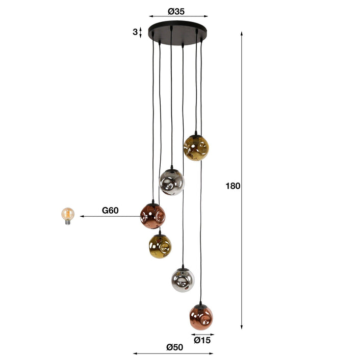 Hanglamp Stellar 6L