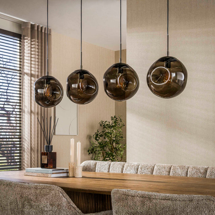 Hanglamp Stellar 4-lichts | Sienna Bruin