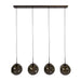 Hanglamp Stellar 4-lichts | Sienna Bruin