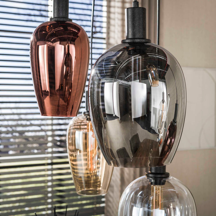 Hanglamp Amfora 7-lichts | Zwart