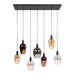 Hanglamp Amfora 7-lichts | Zwart