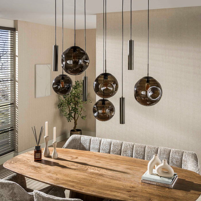 Hanglamp Stellar pendel 9L - Sienna Bruin