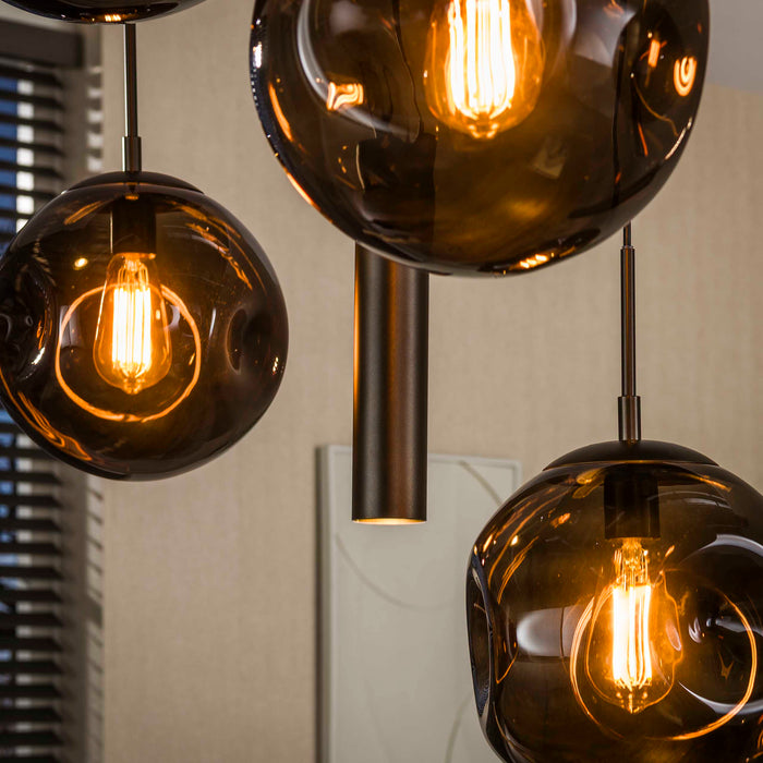 Hanglamp Stellar pendel 9L - Sienna Bruin