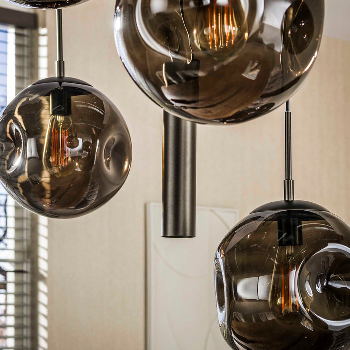 Hanglamp Stellar pendel 9L - Sienna Bruin