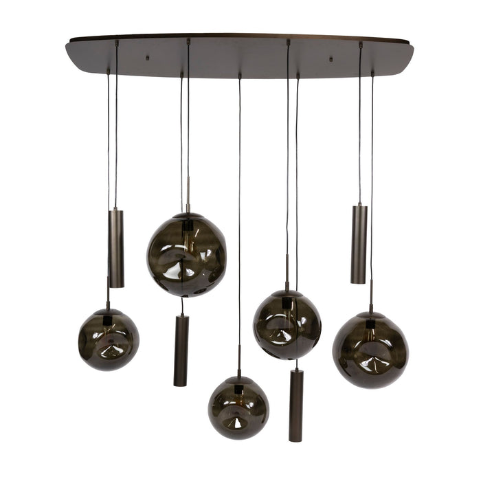 Hanglamp Stellar pendel 9L - Sienna Bruin