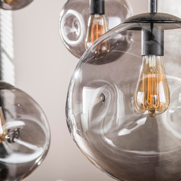 Hanglamp Stellar Black 6L