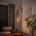 Hanglamp Cocoon Pendel Getrapt 5L | Bruin-Frosted