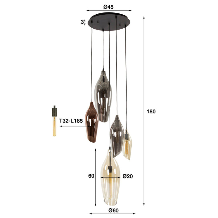 Hanglamp Cocoon 5L