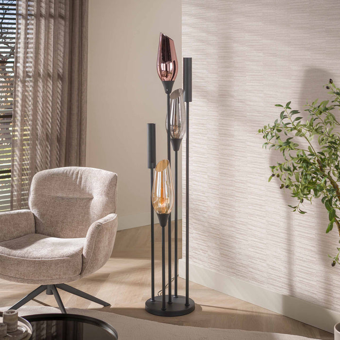 Vloerlamp Cocoon 5L | Zwart