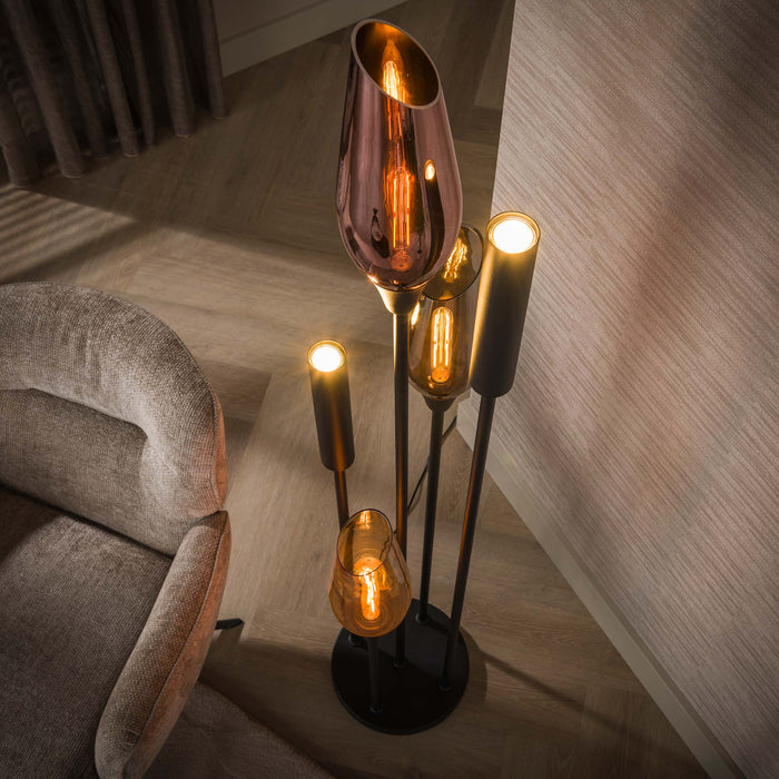 Vloerlamp Cocoon 5L | Zwart