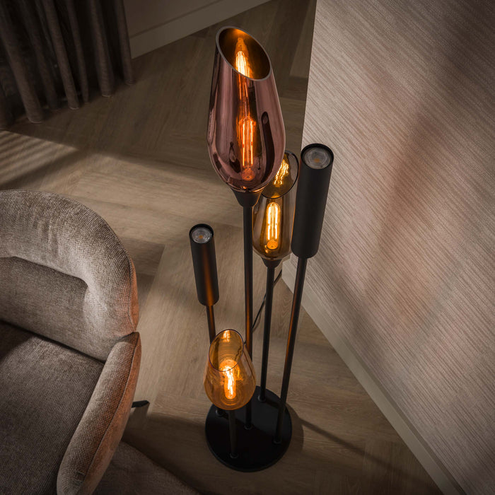 Vloerlamp Cocoon 5L | Zwart