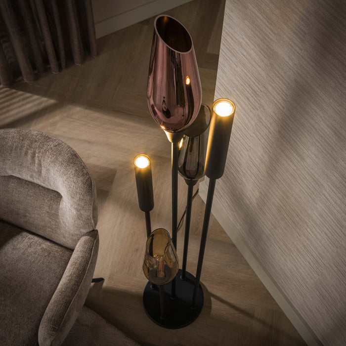 Vloerlamp Cocoon 5L | Zwart