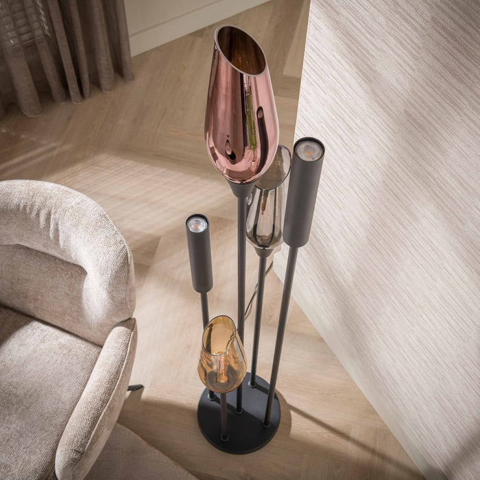 Vloerlamp Cocoon 5L | Zwart