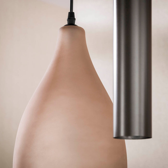 Hanglamp Cocoon pendel 7L - Sienna Bruin Frosted