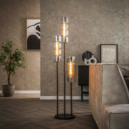 Vloerlamp Cylinder Glass 3L | 155cm