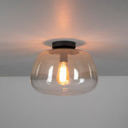 Plafondlamp Pulse | Amber Glas 36cm